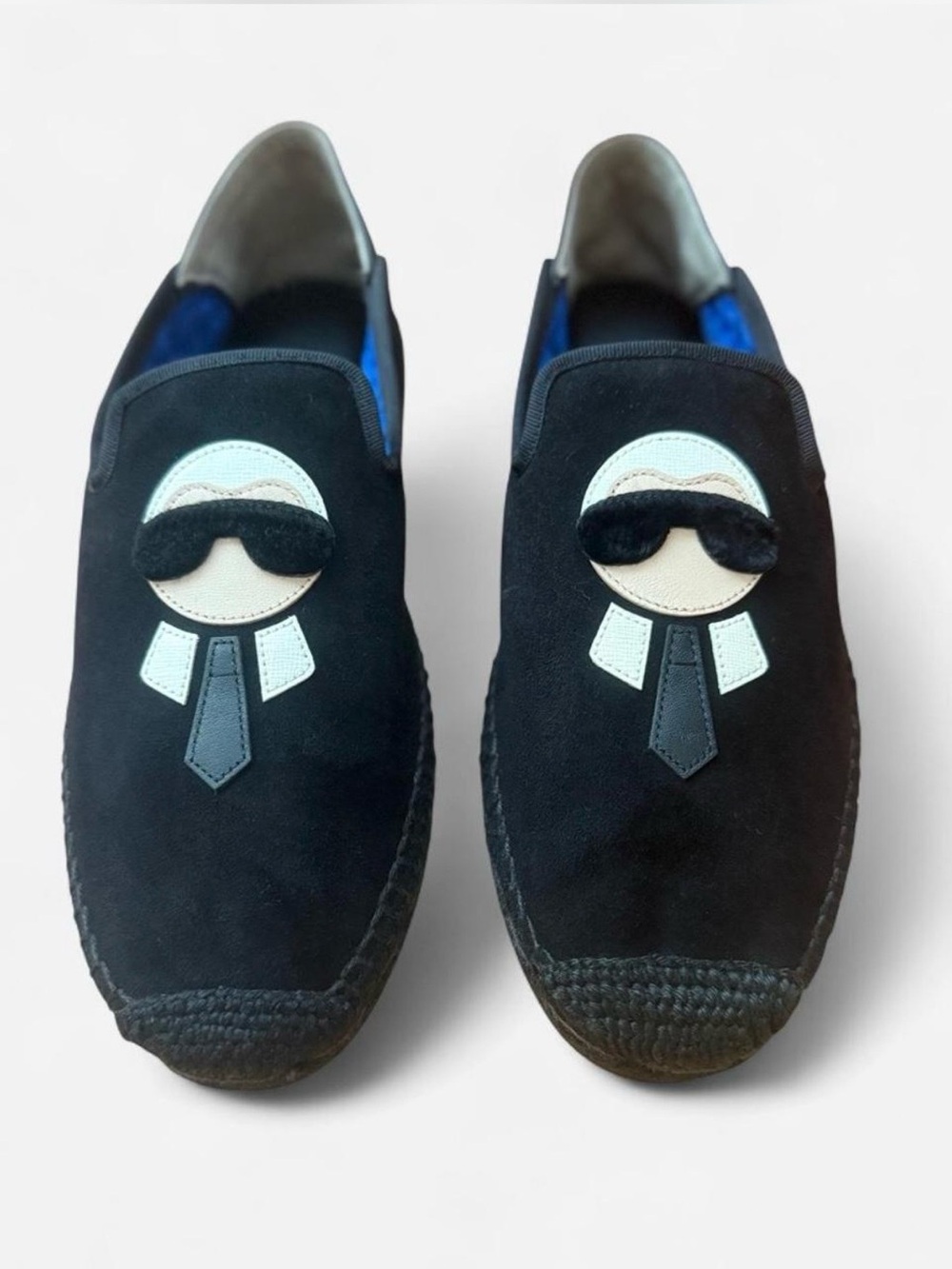 Fendi Karlito black loafers